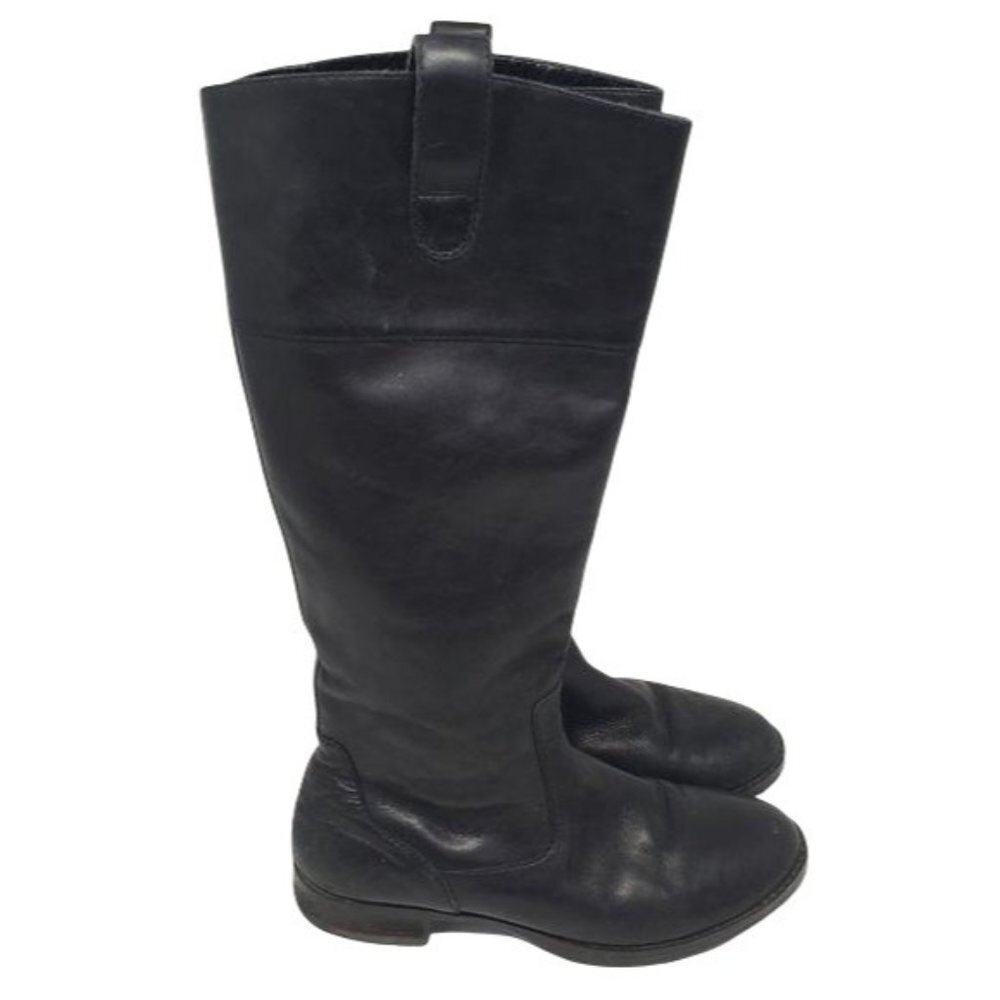 Ralph Lauren Leather Boots - zipper on  side